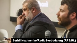 Председатель Меджлиса крымскотатарского народа Рефат Чубаров на презентации фильма «Тихая депортация»