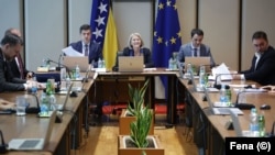 Consiliul de miniștri (Guvernul) bosniac în ședință (imagine de arhivă).
