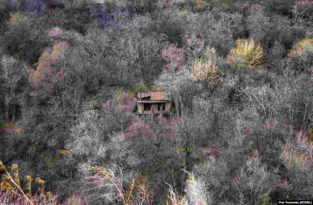 Весенние краски бывают и такими. На фото&nbsp;&mdash; заброшенный домик в дачном массиве на горе Кок-Тобе