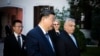 Orbán Viktor miniszterelnök fogadja Hszi Csin-ping kínai elnököt Budapesten, a Karmelita kolostorban 2024. május 9-én