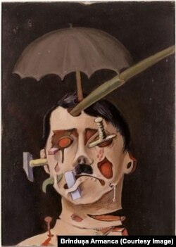 Expusă în expoziția Victor Brauner. Invenții și Magie, lucrarea Hitler a fost creată în 1934, în plină ascensiune a fascismului