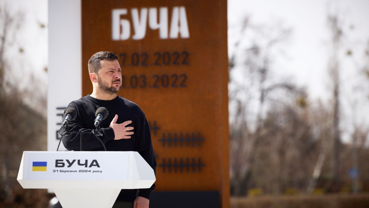Zelensky on Buch’s second anniversary: ​​”Russia destroyed morality here”