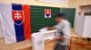 Словакиядагы шайлоодо тартылган сүрөт. 