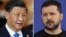 The phone call between Chinese President Xi Jinping (left) and Ukrainian President Volodymyr Zelenskiy sets the stage for a wider Chinese diplomatic push around the war, but there are still doubts about Beijing’s intentions.