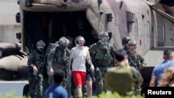 Oslobođeni talac Andrey Kozlov, nakon oslobađanja u Ramat Ganu, Izrael 8.juna 