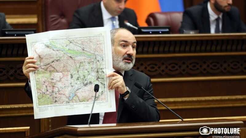 Փաշինյանն առաջին անգամ ցույց տվեց քարտեզը, որով Տավուշ - Ղազախ հատվածում իրականացվել է սահմանազատումը