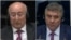 Netherlands -- Svetozar Andrić (L), who is under the investigation for war crimes, and Tomislav Kovač, accused of genocide, testifing in separate cases as defense witnesses at the International Criminal Tribunal for the former Yugoslavia, undated.