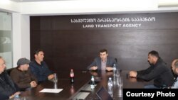 ტრაილერის მძღოლებთან შეხვედრა სახმელეთო ტრანსპორტის სააგენტოში. 28 მარტი, 2024 წელი