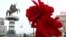 Statue Fest at the center of Skopje