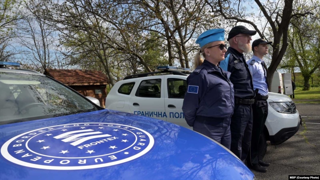 Фотографија од почетокот на заедничката операција на ФРОНТЕКС во Северна Македонија, 20 април 2023 година
