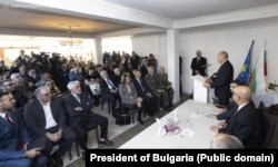 Presidenti bullgar, Rumen Radev, gjatë një takimi në Prizren në dhjetor të vitit 2023.