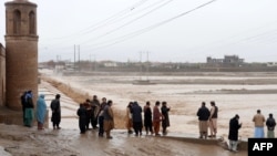 سرازیر شدن سیلاب ها در افغانستان 