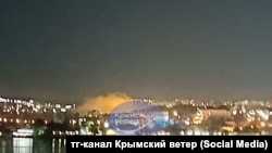 Вогонь після вибуху на мисі Фіолент у Севастополі, фото ілюстративне