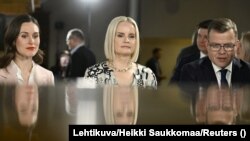 Sanna Marin, Riikka Purra i lider Nacionalne koalicije Petteri Orpo