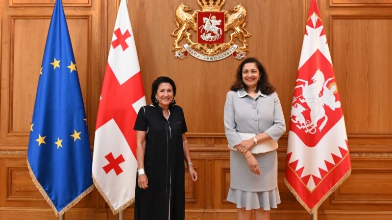 Саломе Зурабишвили встретилась с заместителем Госсекретаря США во дворце Орбелиани