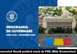 Cea de-a doua variantă a programului de guvernare, în forma făcută publică de PSD marți