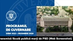 Cea de-a doua variantă a programului de guvernare, în forma făcută publică de PSD marți