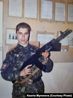 Денис Миронов під час служби в армії