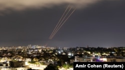 Sistem antirachetă în funcțiune la Ashkelon, Israel, după ce Iranul a lansat sute de drone și rachete asupra Israelului în noaptea de pe 13 spre 14 aprilie 2024