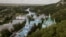 The Svyatohirsk Lavra, one of Ukraine's major Orthodox spiritual centers, overlooks the Siverskiy Donets River.