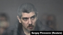 Anton Cherednik at a court hearing in Rostov-on-Don on April 4. 