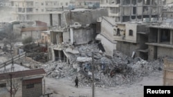 Shkatërrimet nga tërmetet e shkurtit në Jandaris të Sirisë. 
