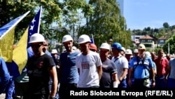 Protest rudara u Sarajevu, 1. augusta 