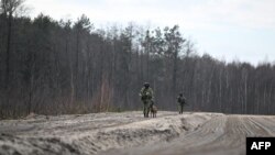 Beloruski graničari na granici sa Finskom, februar 2023. 