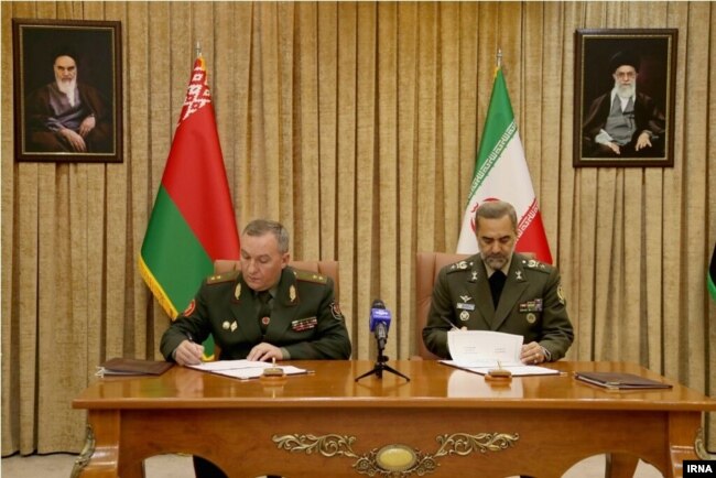 Bielorussia e Iran hanno firmato un accordo di cooperazione militare.  Teheran, 2023