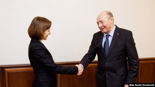În plină campanie electorală pentru alegerile europarlamentare, președintele PMP a avut o întrevedere cu președinta Maia Sandu, la Chișinău