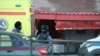Место взрыва в кафе в Петербурге