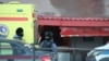 Место взрыва в кафе в Санкт-Петербурге