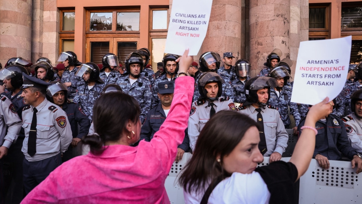 More than 80 people were detained at protests in Yerevan