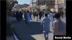 تصویری از اعتراضات روز جمعه هشتم مهر ماه در زاهدان