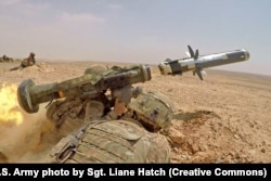 Солдати США демонструють роботу FGM-148 Javelin під час загальновійськових навчань