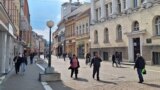 Bosnia and Herzegovina -- Street in Banja Luka (Banjaluka, people, streets, life), April 14, 2024.