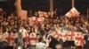 Georgia - protests in Tbilisi on May 28 after parliament voted to reject presidential veto of foreign agent bill - screen grab