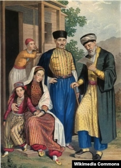 Густав-Теодор Паули. Крымские татары и мулла, 1862 год