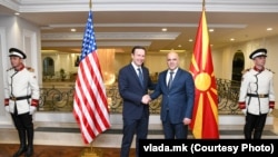 Средба на премиерот Димитар Ковачевски и американскиот сенатор Крис Марфи, Скопје, 26 мај 2023