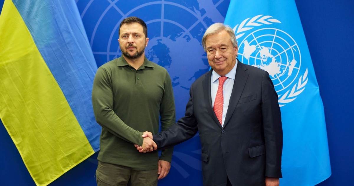 Зеленський обговорив з генсекретарем ООН повернення дітей та ситуацію на ЗАЕС