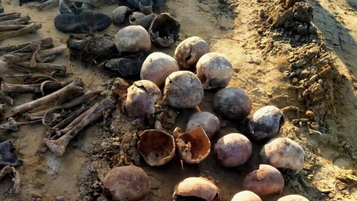 A mass grave was discovered during construction in Dagestan