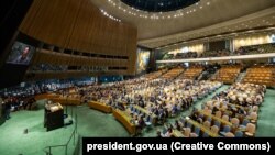  Зеленски пред Генералната асамблея на Организация на обединените нации 