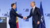 Moldova, NATO Secretary General Jens Stoltenberg with the Prime Minister of Moldova, Dorin Recean