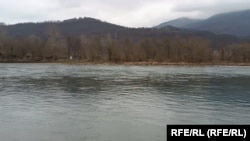 Rijeka Drina kod Zvornika, Bosna i Hercegovina, 11. februar 2024.