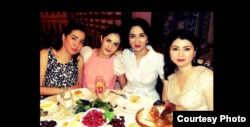 Inobat Mirziyoeva and her sisters