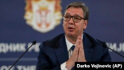 Serbian President Aleksandar Vucic (file photo)