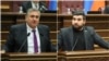 Armenia MP members of Parliament Artur Khachatrian and Vahagn Aleksanian, undated