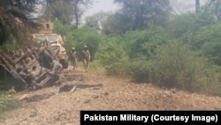 An improvised explosive devise detonated as a military vehicle drove past in Pakistan's northwestern Khyber Pakhtunkhwa Province's Bannu district on May 31.