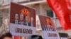 Fotografi nga protesta në Prishtinë në mbështetje të ish-udhëheqësve të UÇK-së që po përballen me gjyqin për krime lufte në Hagë.