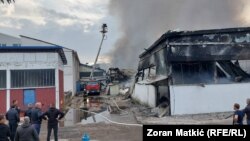 Gašenje požara u tvornici, 10. oktobra 2023.